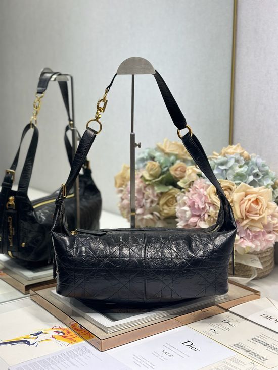 Christian Dior D-Journey Ruched Medium Handbag 2417
