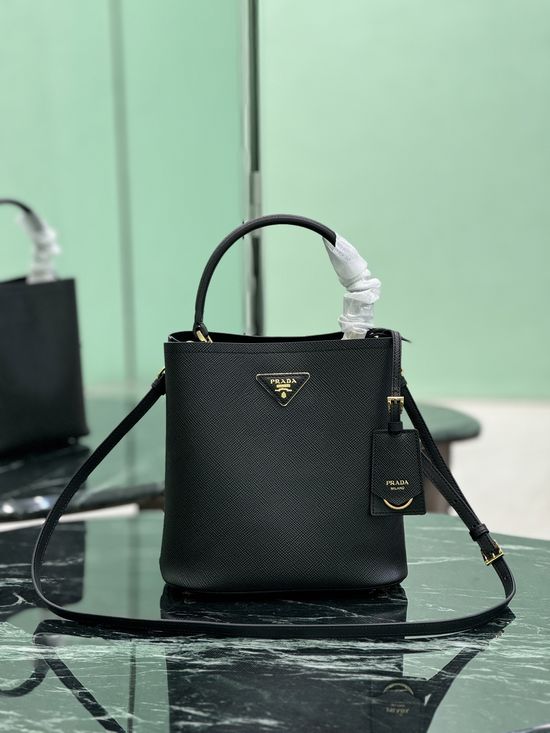 Prada Classic Saffiano Leather Bucket Bag 1BA212