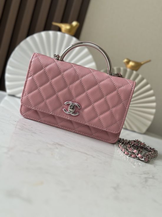 Chanel 25P WOC Stewardess Bag Enamel Clasp 17041