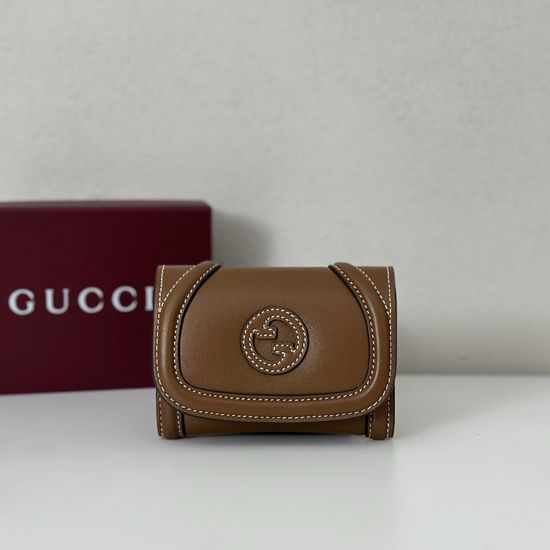 Gucci Brown Leather Mini Crossbody Bag 818811