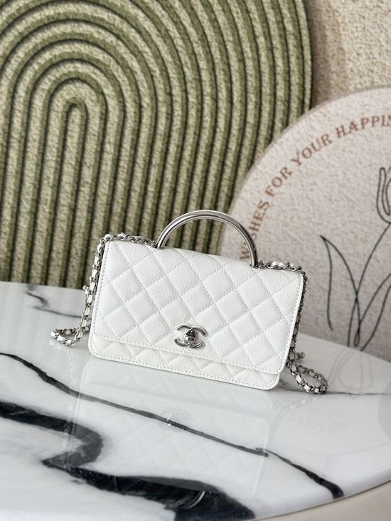 Chanel WOC Enamel Buckle Crossbody Bag 66028