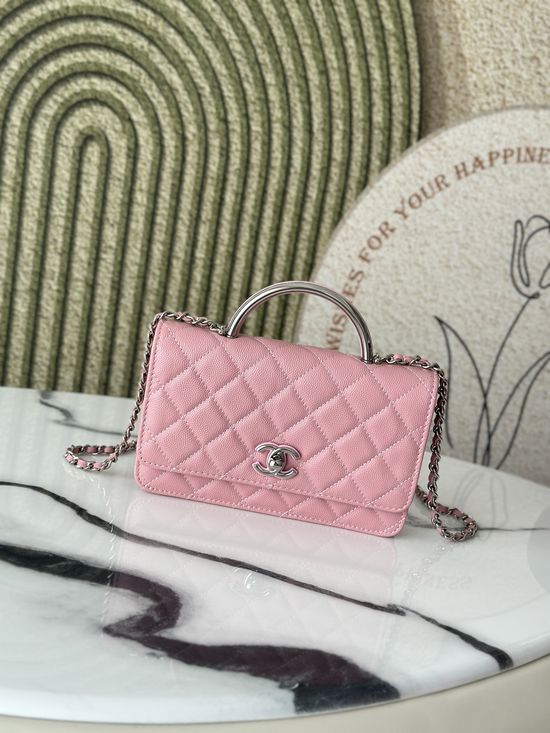 Chanel WOC Enamel Buckle Crossbody Bag 66028