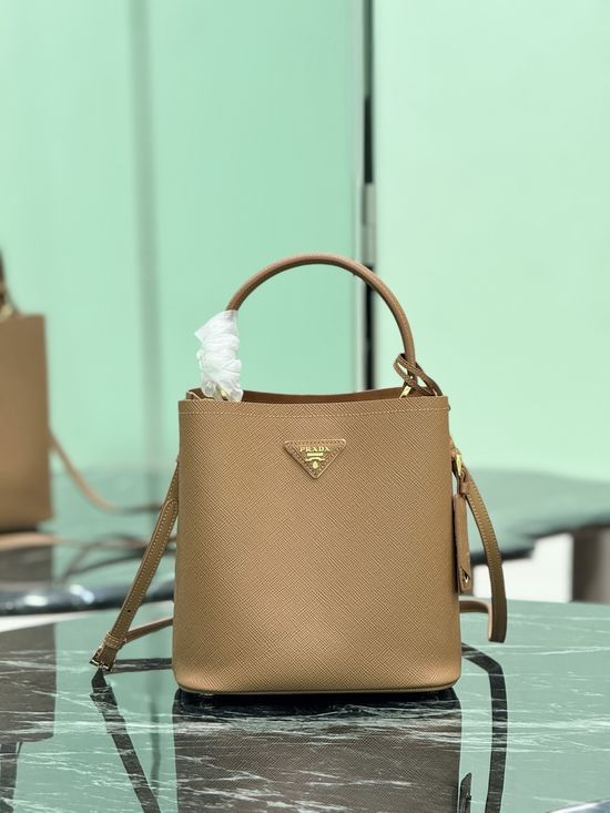 Prada Classic Saffiano Leather Bucket Bag Large 1BA212