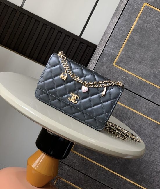 Chanel Enamel Badge Buckle WOC Bag 96128