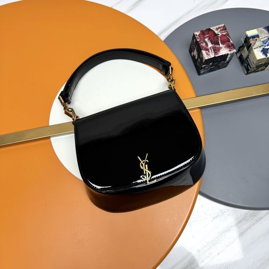 Yves Saint Laurent Voltaire Patent Leather Shoulder Bag 800846