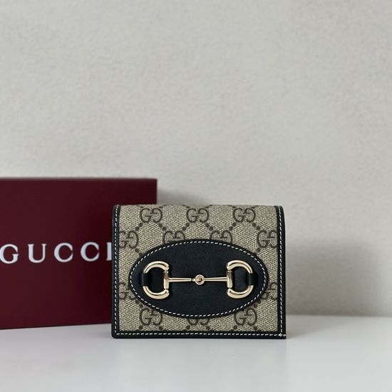 Gucci Black Plain Leather Small Bag 621887