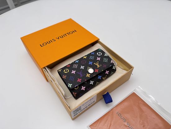 Louis Vuitton Key Holder Black Canvas M14092