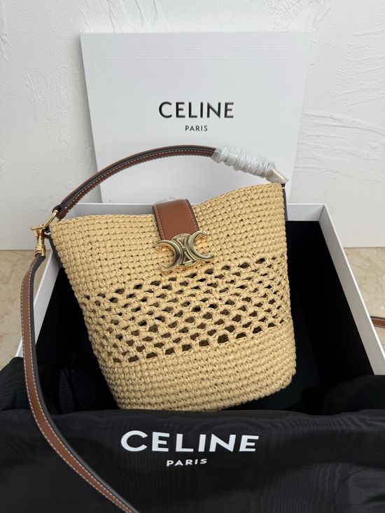 Celine Triomphe Leather Crossbody Bag 119742