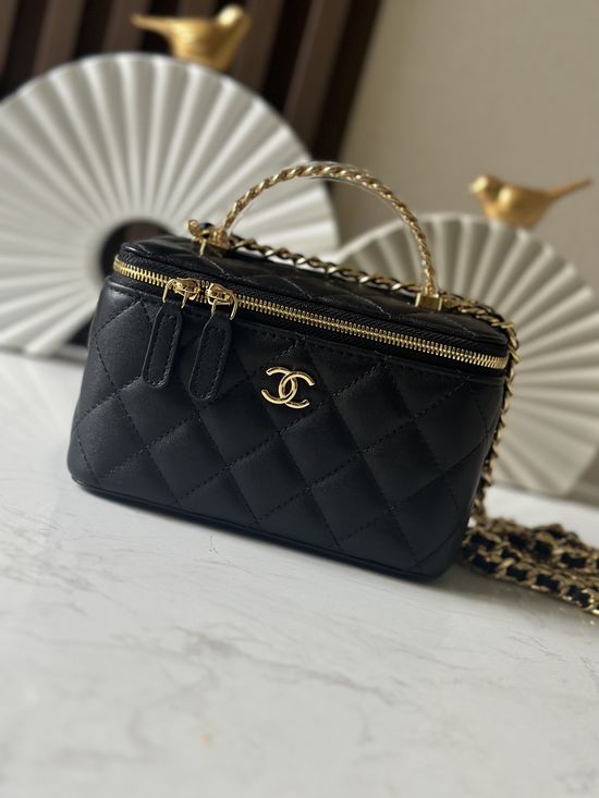 Chanel Lambskin Vanity Case 66038