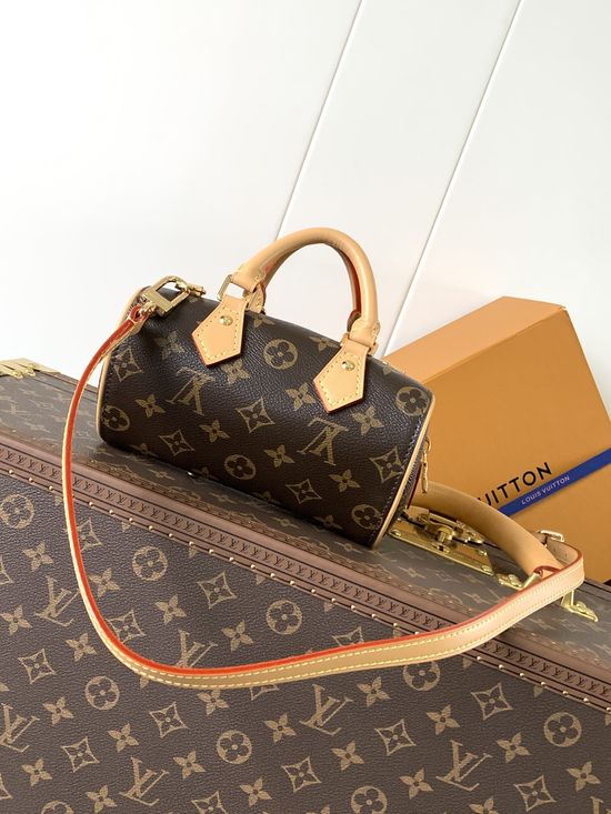 Louis Vuitton Nano Speedy Monogram Empreinte Leather Bag M13226