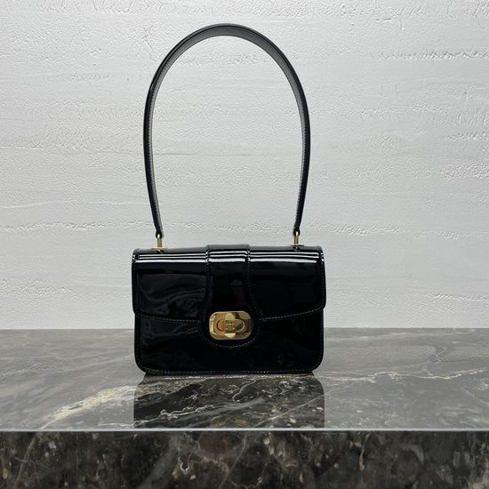 Celine TEEN JOSEPHINE Leather Handbag with Lock 121423