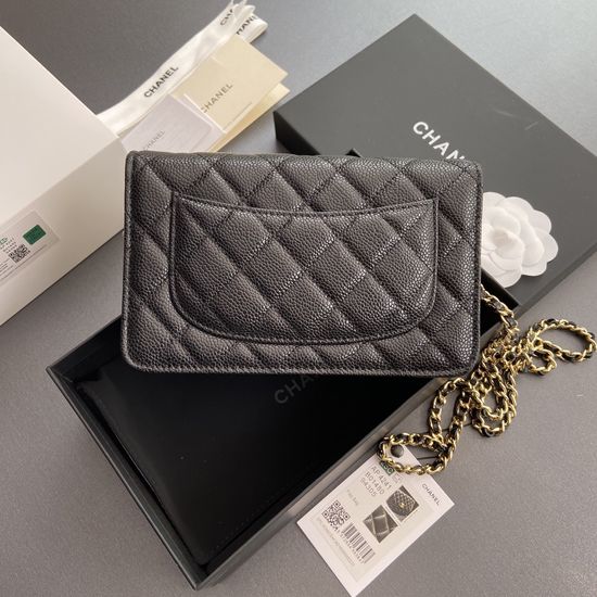 Chanel Shoulder Bag Caviar Leather AP4441