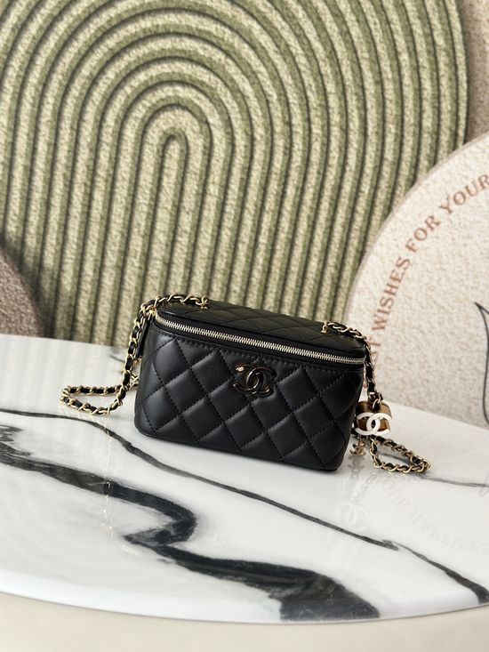Chanel Enamel Buckle Adjustable Cosmetic Bag 66040