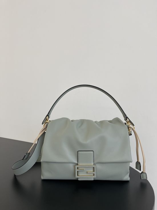 Fendi Mamma Baguette Lambskin Bag 8835 Dark Green