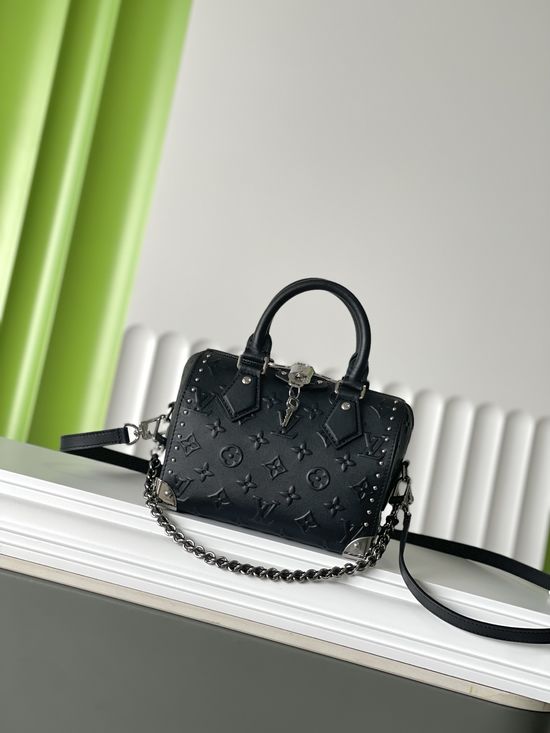 Louis Vuitton Speedy Full Leather Handbag High Quality Original Order M14575