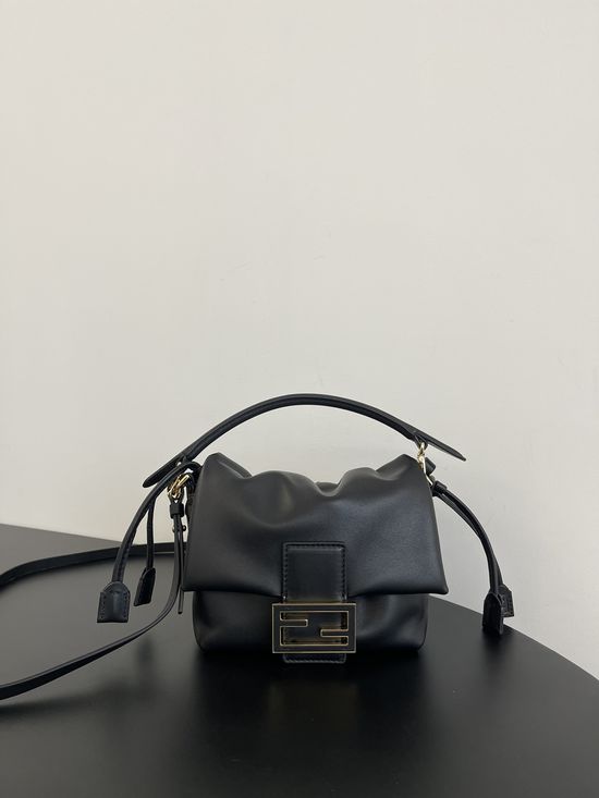 Fendi Mamma Baguette Lambskin Shoulder Bag 8832