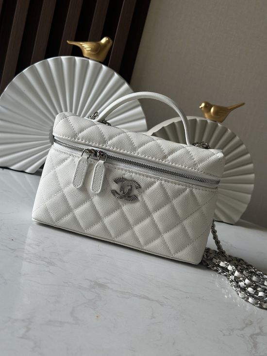 Chanel Lunch Box Quilted Calfskin Handbag 66011