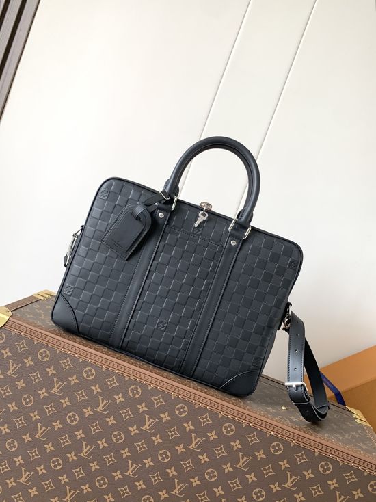 Louis Vuitton Voyage Damier Graphite Coated Canvas Briefcase M40444