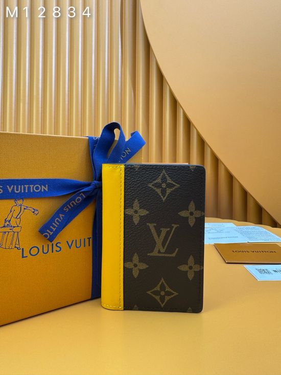 Louis Vuitton Pocket Wallet Monogram Canvas Compact M12834