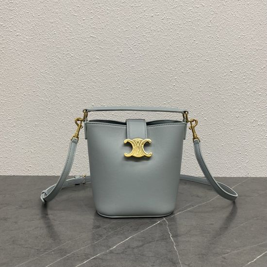 Celine Louise Mini Bucket Bag Ice Blue 100473