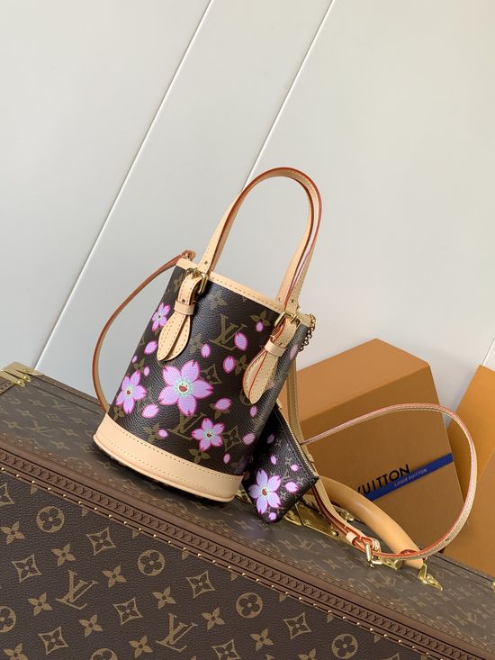 Louis Vuitton Nano Bucket Cherry Blossom Handbag M13417