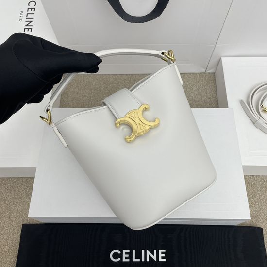Celine LOUISE Mini Smooth Leather Bucket Bag 10N473