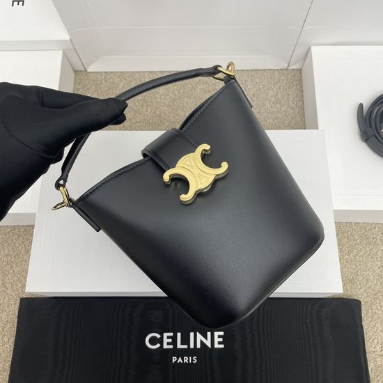 Celine LOUISE Mini Smooth Leather Bucket Bag 10N473