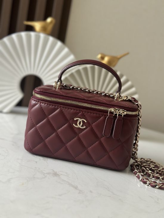 Chanel Chain Cosmetic Bag with Handle 66021