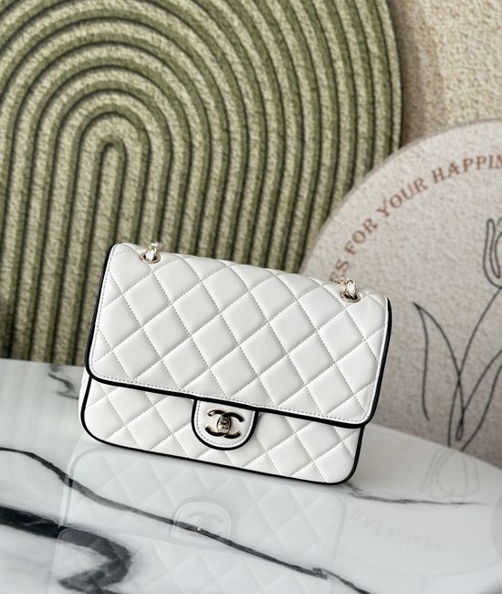 Chanel Classic Flap Enamel Buckle Large Bag 3336