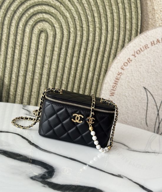 Chanel Pearl Chain Cosmetic Case Bag 66045