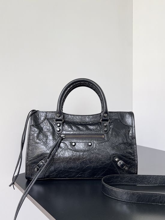 Balenciaga Le City Quilted Leather Shoulder Bag