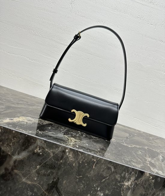 Celine TRIOMPHE Shiny Calfskin Shoulder Bag 120553