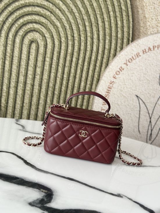 Chanel Chain Cosmetic Bag with Handle 66021