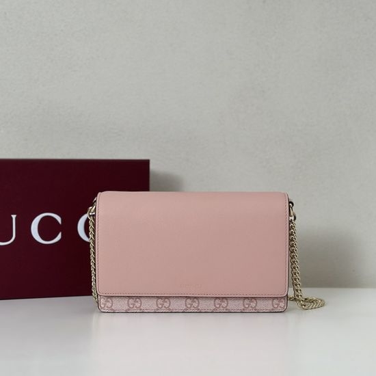 Gucci Pink Patent Leather Crossbody Bag 826720