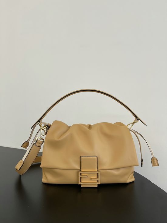 Fendi Mamma Baguette Lambskin Bag 8835 Apricot