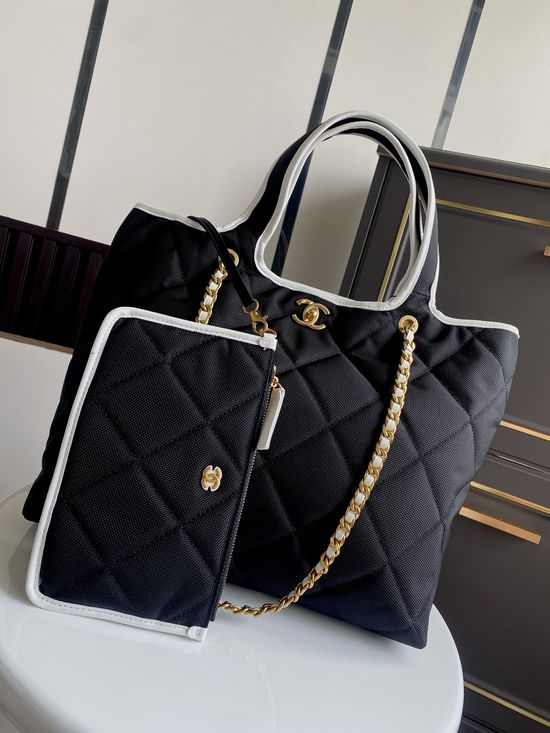 Chanel Vintage Woven Tote Bag As8023