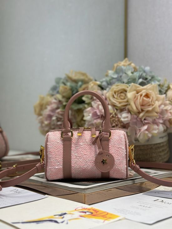 Christian Dior Groove16 Pink Tweed Mini Bag 1365
