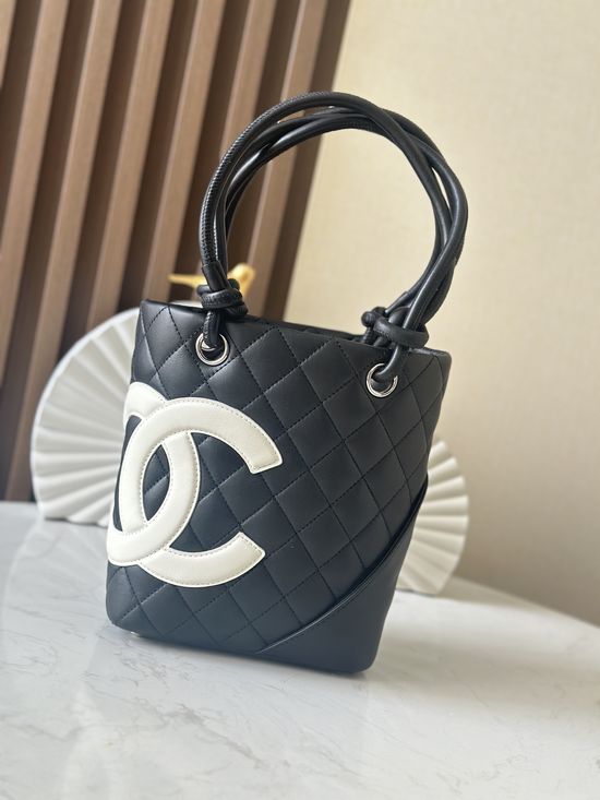 Chanel Cambon Mini Black and White Shoulder Bag 3339
