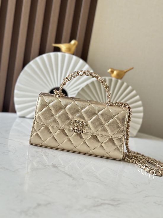 Chanel Kelly Cross Handle Leather Bag 66055