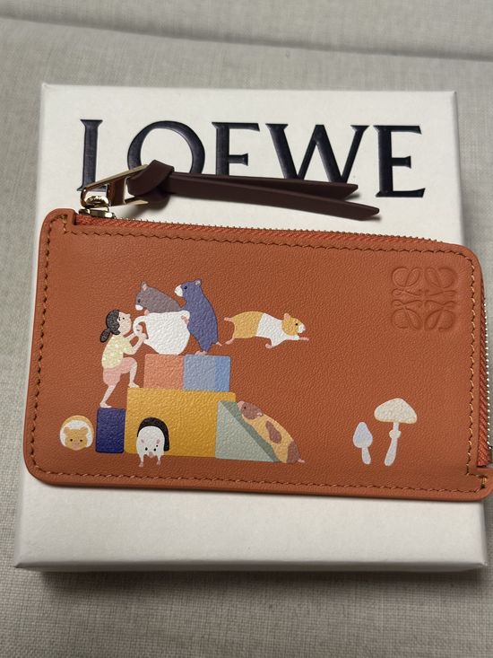 Loewe Embedded Pattern Card Holder A11