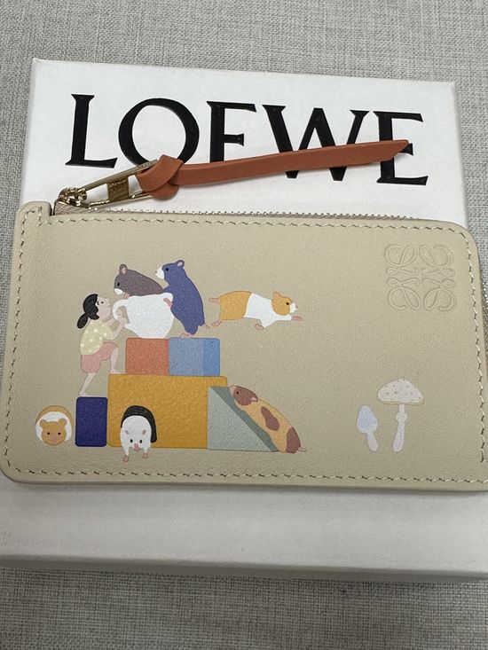 Loewe Embedded Pattern Card Holder A11