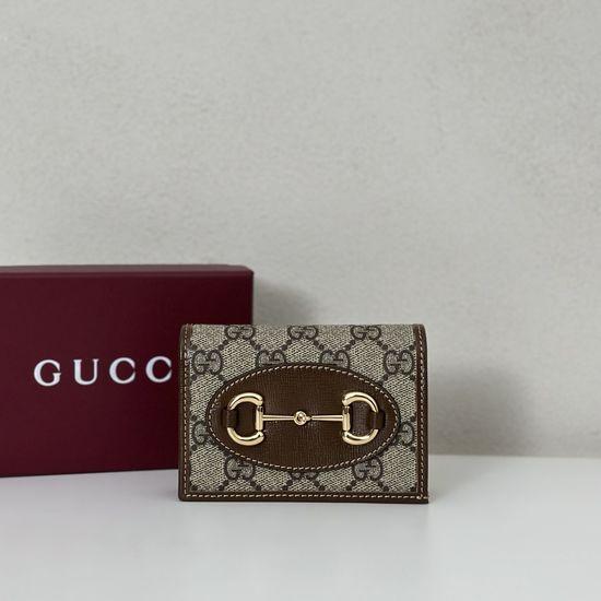 Gucci Brown Leather Small Wallet 726846