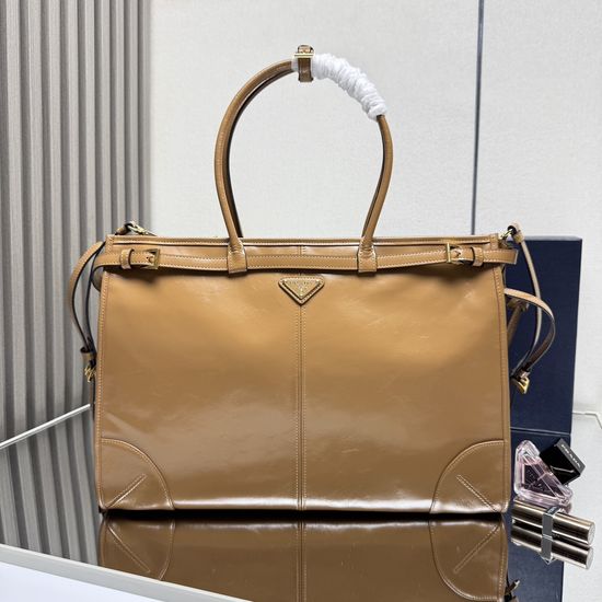 Prada LusSolf Leather Large Crossbody Bag 1BA439