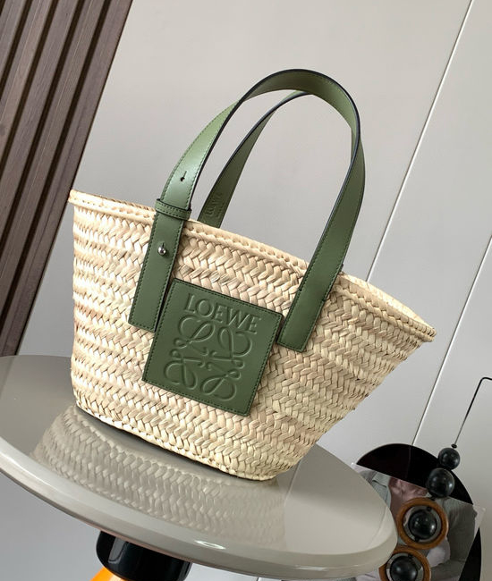 Loewe Basket Woven Palm Leaf Bag 8004