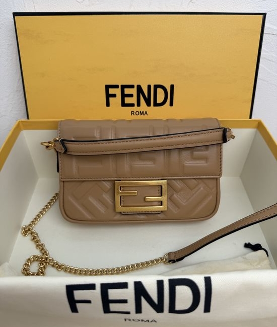Fendi Baguette Mini Nappa Leather Handbag 0191S