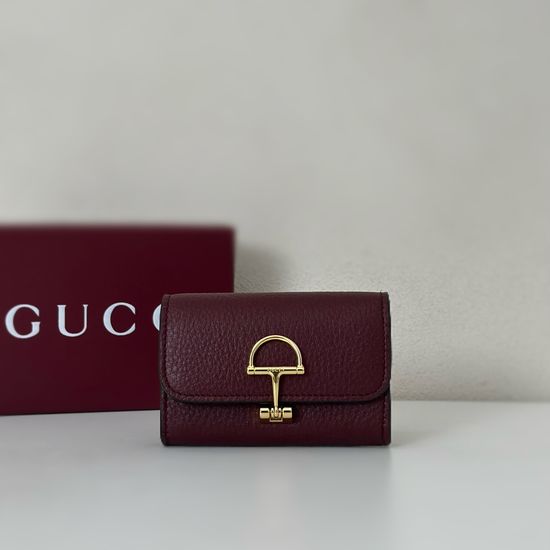 Gucci Leather Compact Wallet 828148