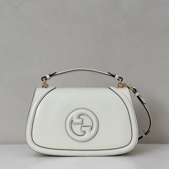 Gucci Leather Shoulder Bag Off White 815716