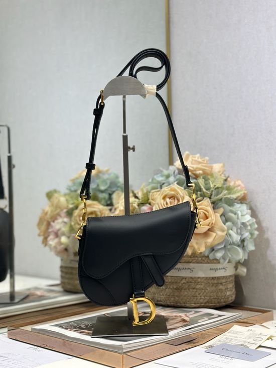 Christian Dior Soft Saddle Calfskin Crossbody Bag 0465