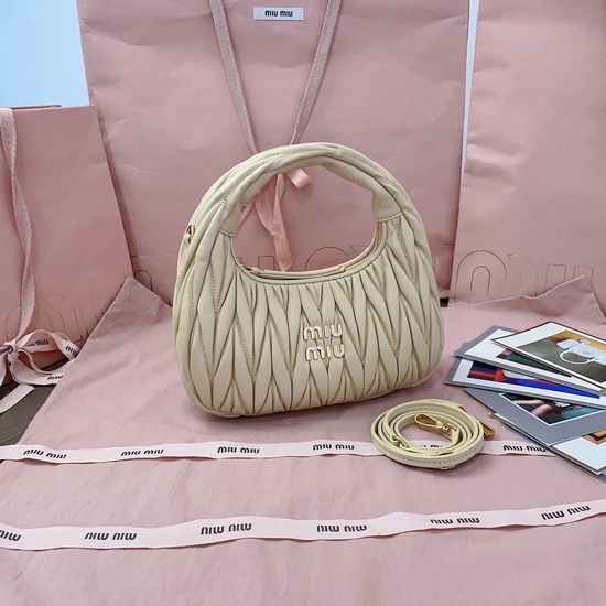 Miu Miu MiuWander Matelasse Leather Handbag 5BC125 16172