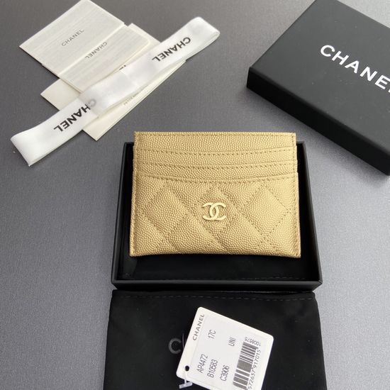 Chanel Wallet Gold Fine Grain 4472